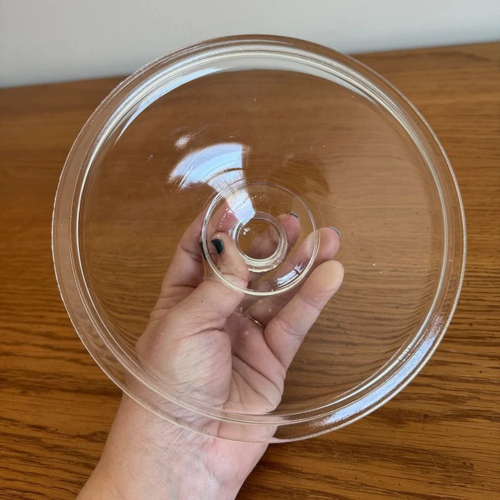 Pyrex 406 Clear Glass Pot Lid Replacement Knob Handle‎